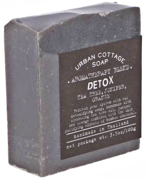 Seife Detox mit Wacholder, Orange und Teebaum, 100g-Stück